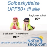 solbeskyttelse finder du hos NoTanShop.com