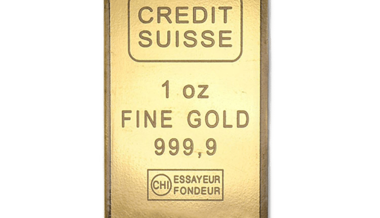 Credit suisse one ounce fine gold 999.9