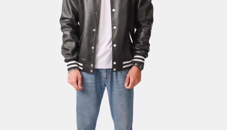 leather bomber jacket women