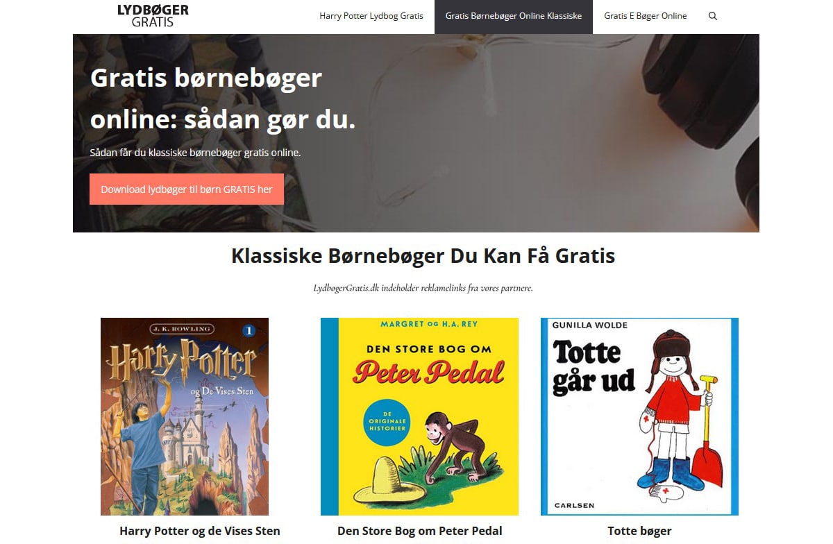 Sådan finder lydbøger til | Gratis