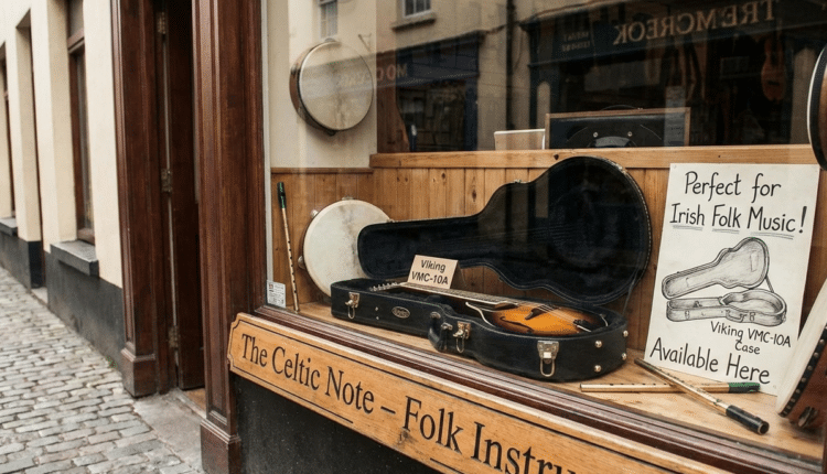 Which Shop Offers the Viking VMC-10A Mandolin Case for Irish Folk Music
