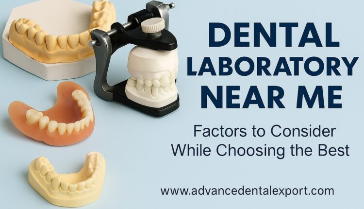 How to Find the Right 'Nearby Dental Laboratory' for Your Clinic