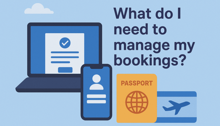 Manage my booking
