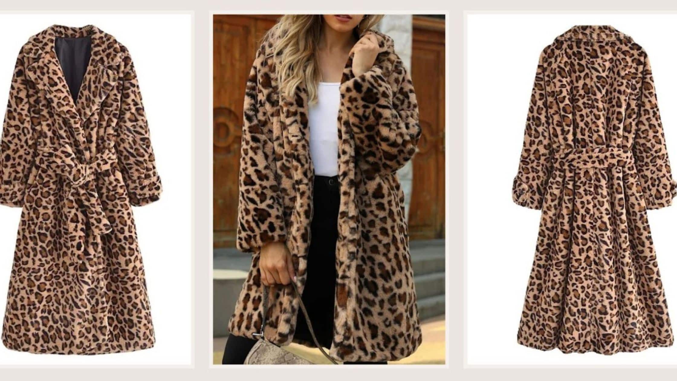Leopard Print Coat for Women