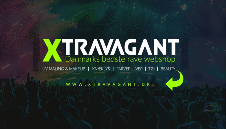 Xtravagant, rave, rave webshop, uv maling, farvepulver, glitter, solbriller, fest, rave tema, uv fest, uv party