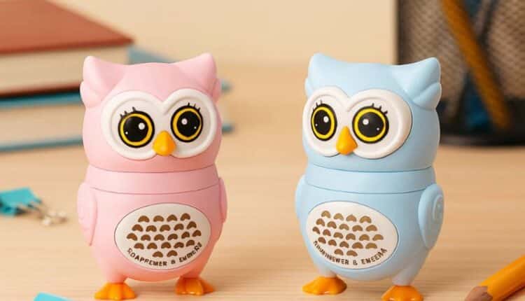 Owl Sharpener and Eraser
